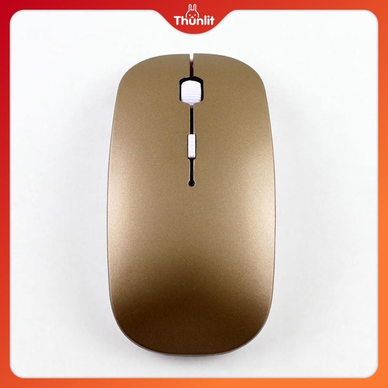 Chuột quang không dây Thunlit USB 2.4G siêu mỏng màu hồng/trắng/đen/vàng/xanh dương