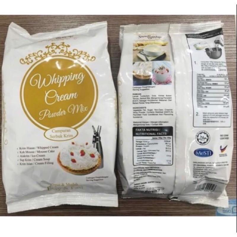 Bột whipping cream gói chia 100gr