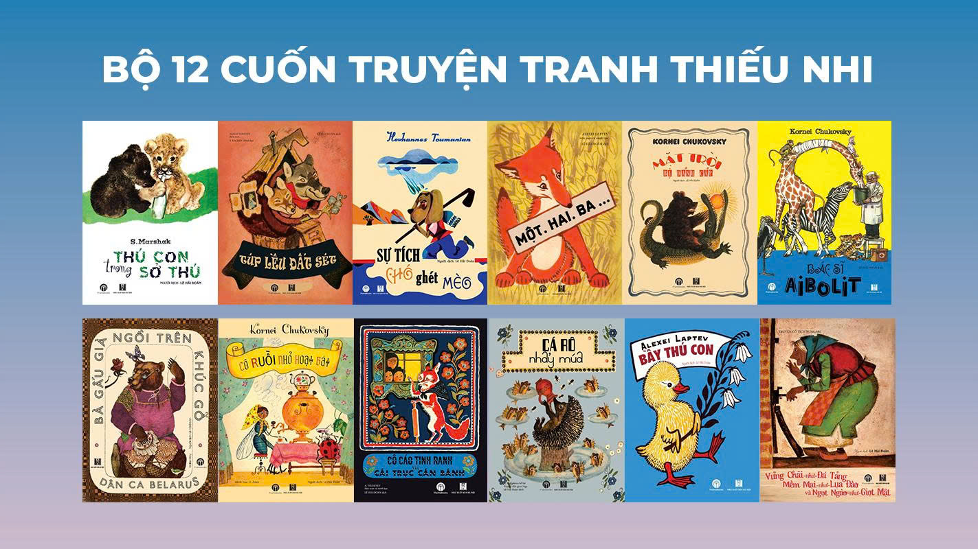 [Giải cứu sách] BỘ SÁCH THIẾU NHI DÂN GIAN NGA 12 CUỐN – Mai Hà Books