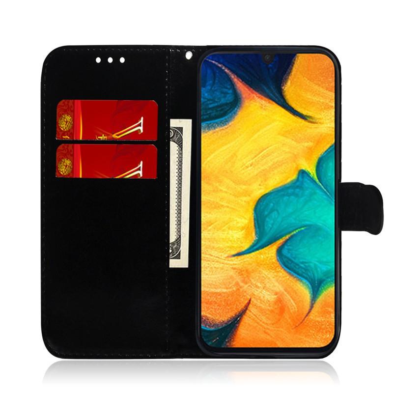 Ốp lưng da ví gập cho Samsung Galaxy A10 A20 A30 A40 A50 A70 A10S A20S A30S A50S A70S M10