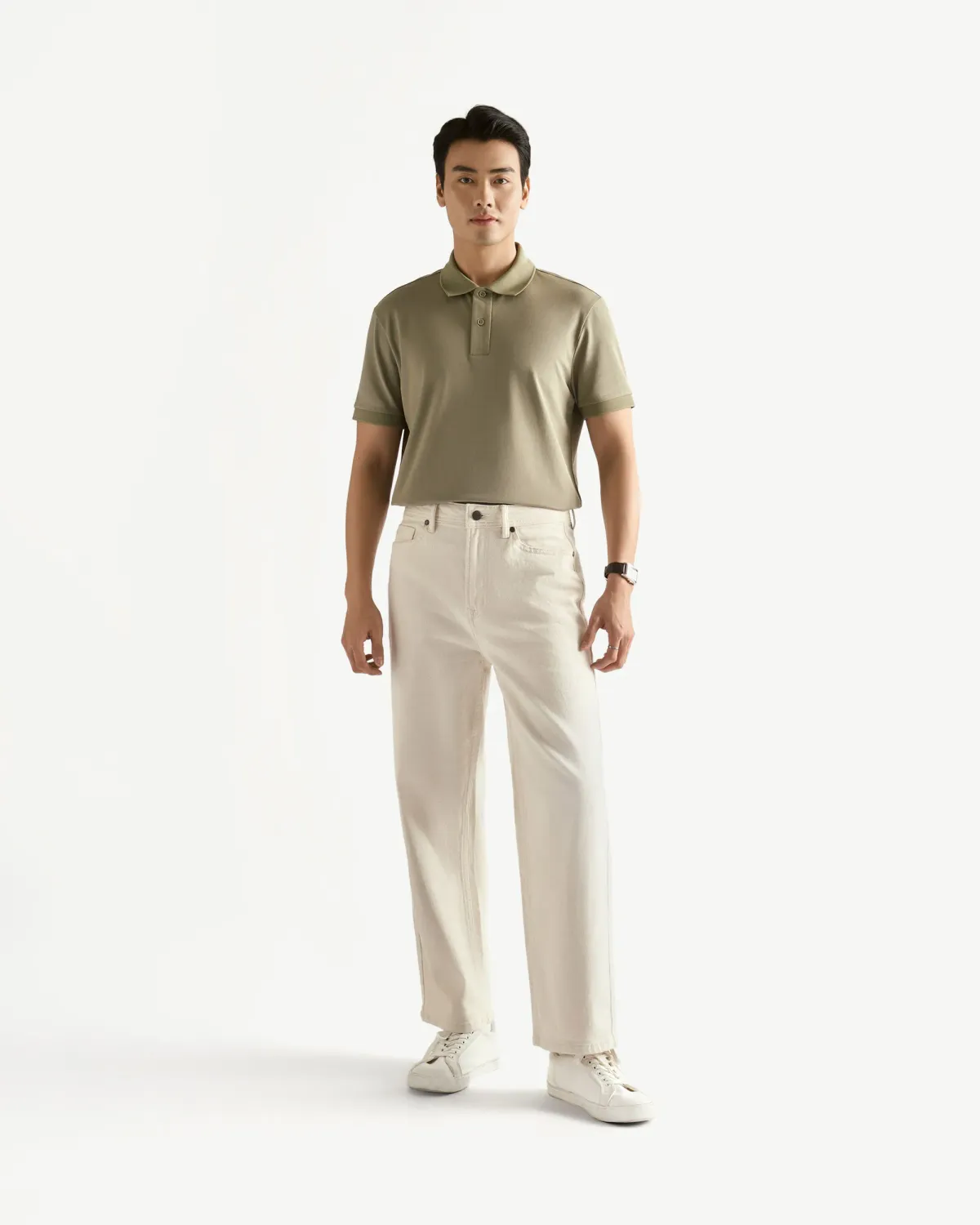 Áo polo tay ngắn nam core. Fitted - RT 10F24POL001CR1 | ROUTINE CÀ MAU