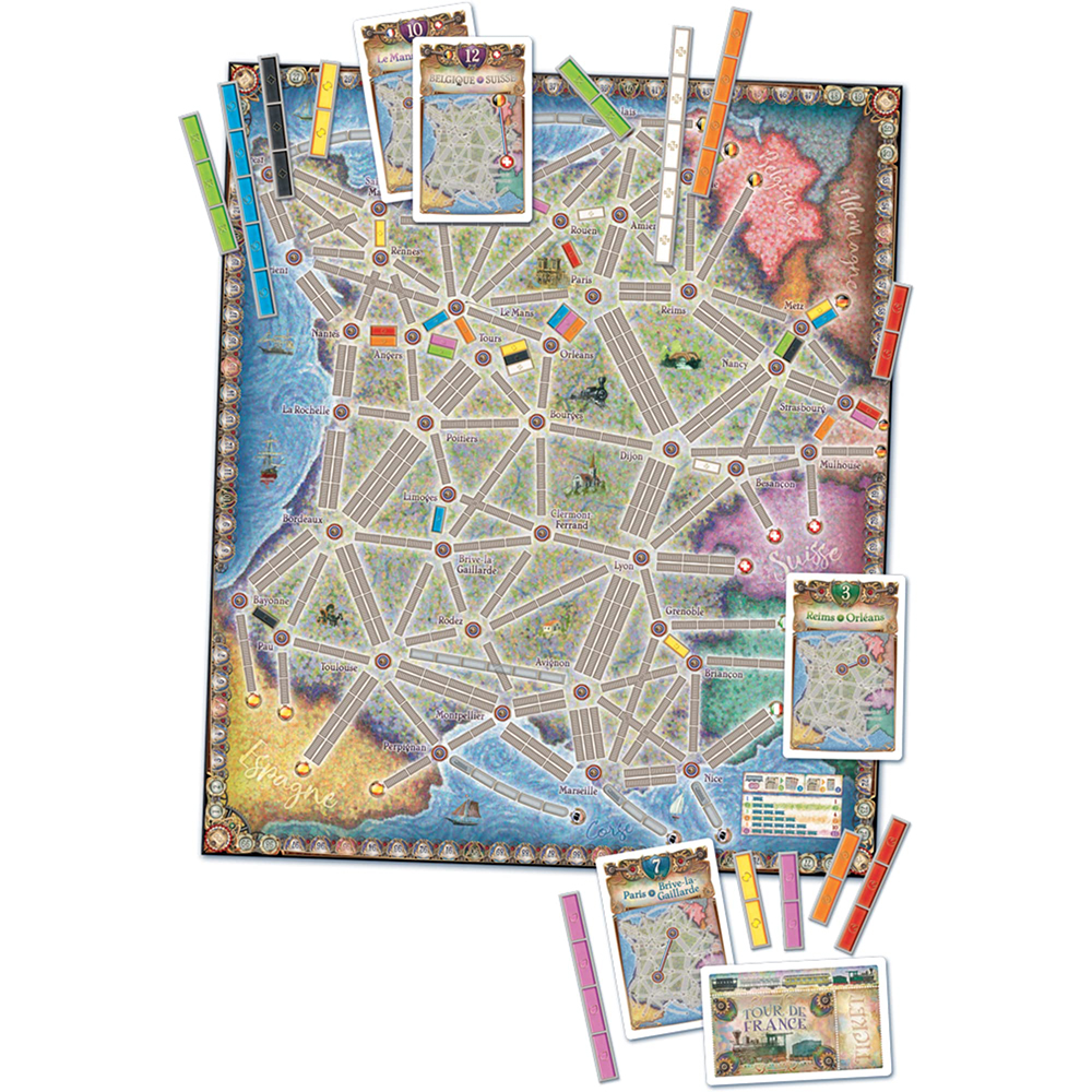 Bộ Board Game Ticket to Ride Phiên Bản France Family