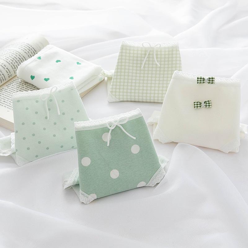 Quần Lót Nữ Cotton Hình Tim-Bi Thời Trang Nhật . Hàng Loại Đẹp.
