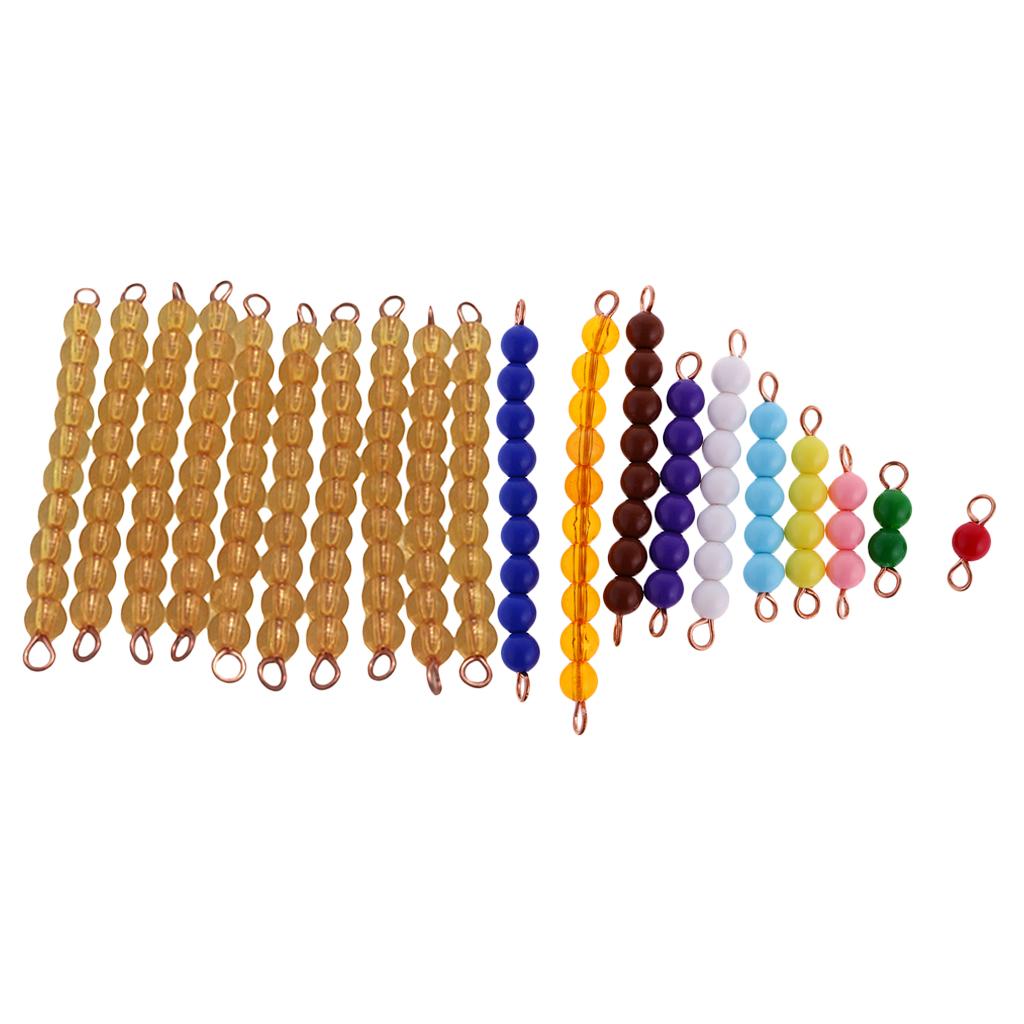 Kids Toddlers 1-10 Beads Bar Math Learning Counting Educational Training Toy