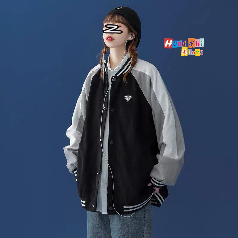 Áo Khoác Bomber Nhung Tăm Baby Hood Yuo Dáng Rộng Nam Nữ Ulzzang Unisex - MM