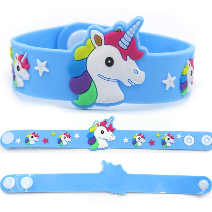 Vòng tay Unicorn hottrend cho bé gái bằng nhựa mềm đủ màu sắc – J045