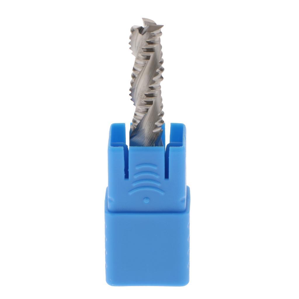 OZO-C450 8mm Titanium Coat Carbide 3-Flute End Mill Engraving Bits CNC Rotary Burrs Set Tool PCB Mould Plastic Fiber Carbon Fiber Hardwood