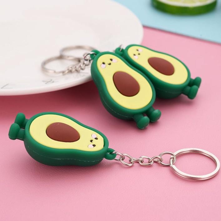 Móc khóa trái bơ dễ thương-Móc khóa hình bơ dễ thương, móc khóa bơ-Móc khóa quả bơ mẫu 2