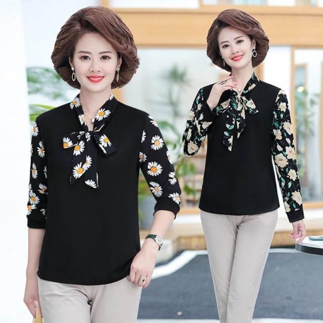 Áo trung niên tay hoa cao cấp BT40-0920
