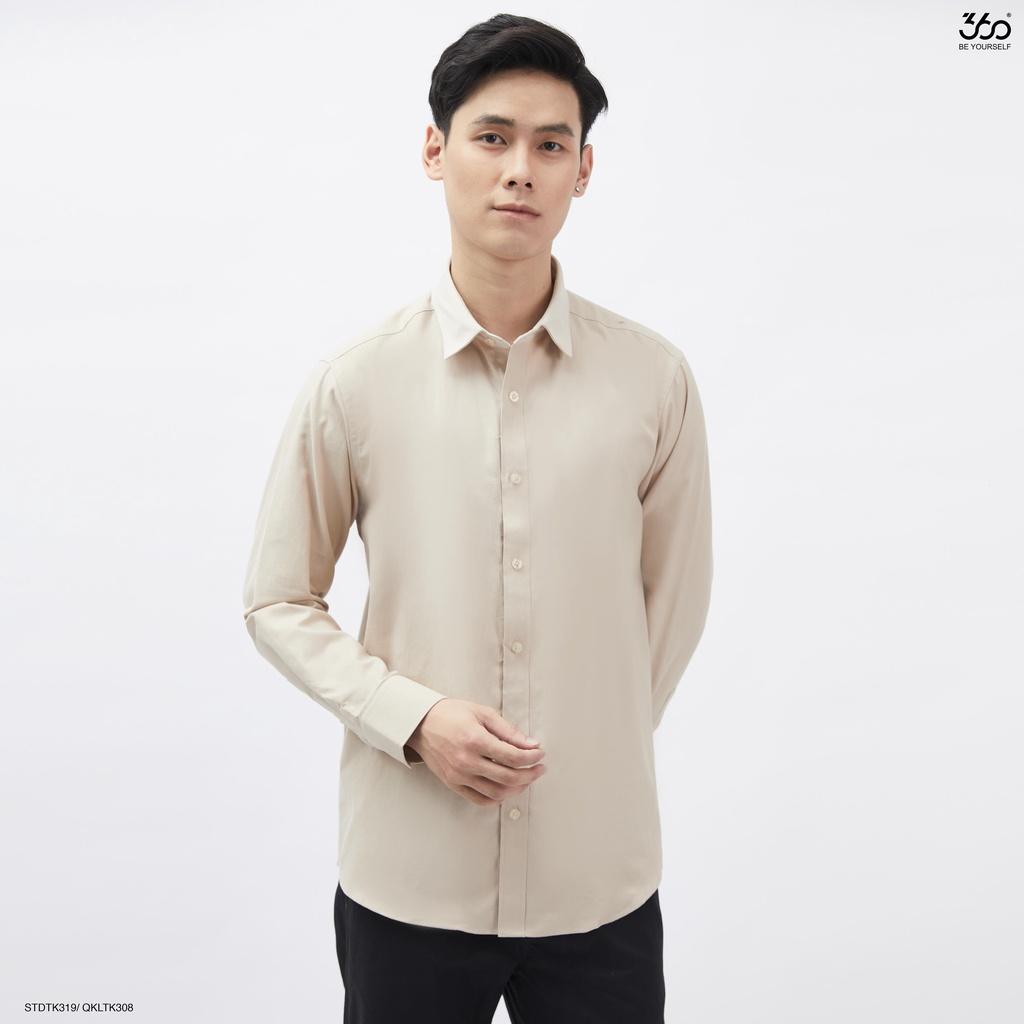 Áo sơ mi dài tay cổ bẻ thương hiệu thời trang nam 360Boutique chất liệu cotton - STDTK319