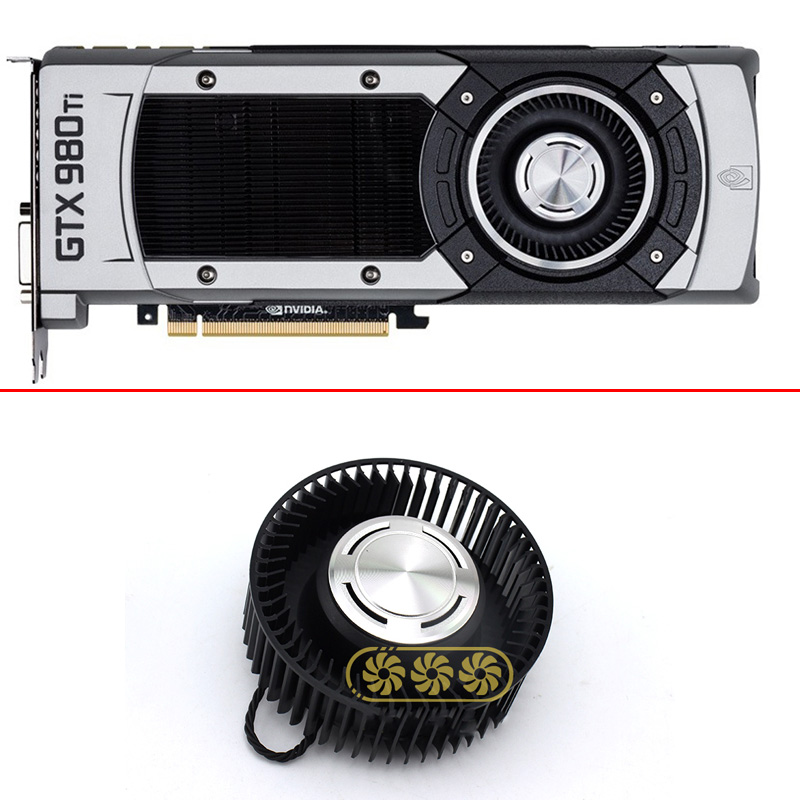 4pin 12V GPU Fan For MSI GeForce GTX 980Ti Founders Edition Cooling Fans