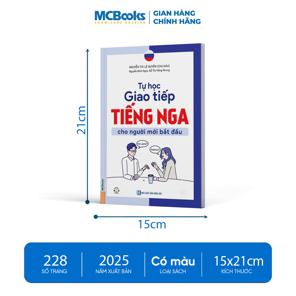Sách - Tự Học Giao Tiếp Tiếng Nga Cho Người Mới Bắt Đầu
