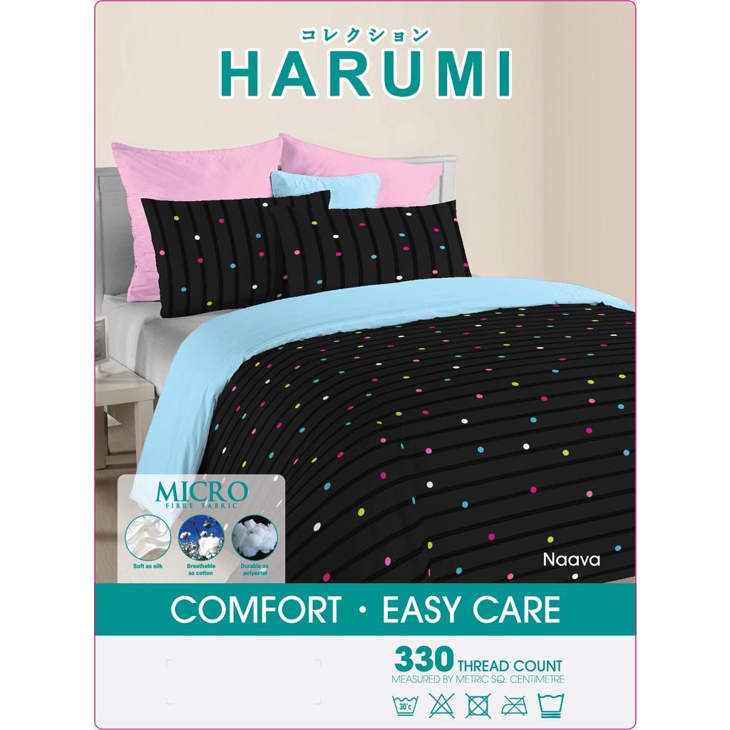 Bộ chăn ga gối microtex Harumi 1M6/1M8x2M