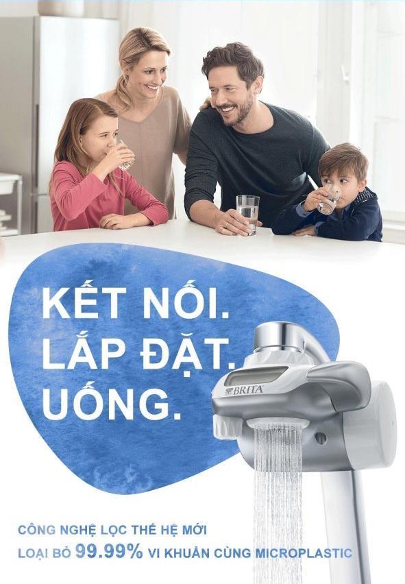 Thiết Bị Lọc Nước Tại Vòi BRITA ON TAP, Tiêu Chuẩn Lọc Nước Châu Âu, Có Thể Uống Ngay Tại Vòi, Nhập Đức