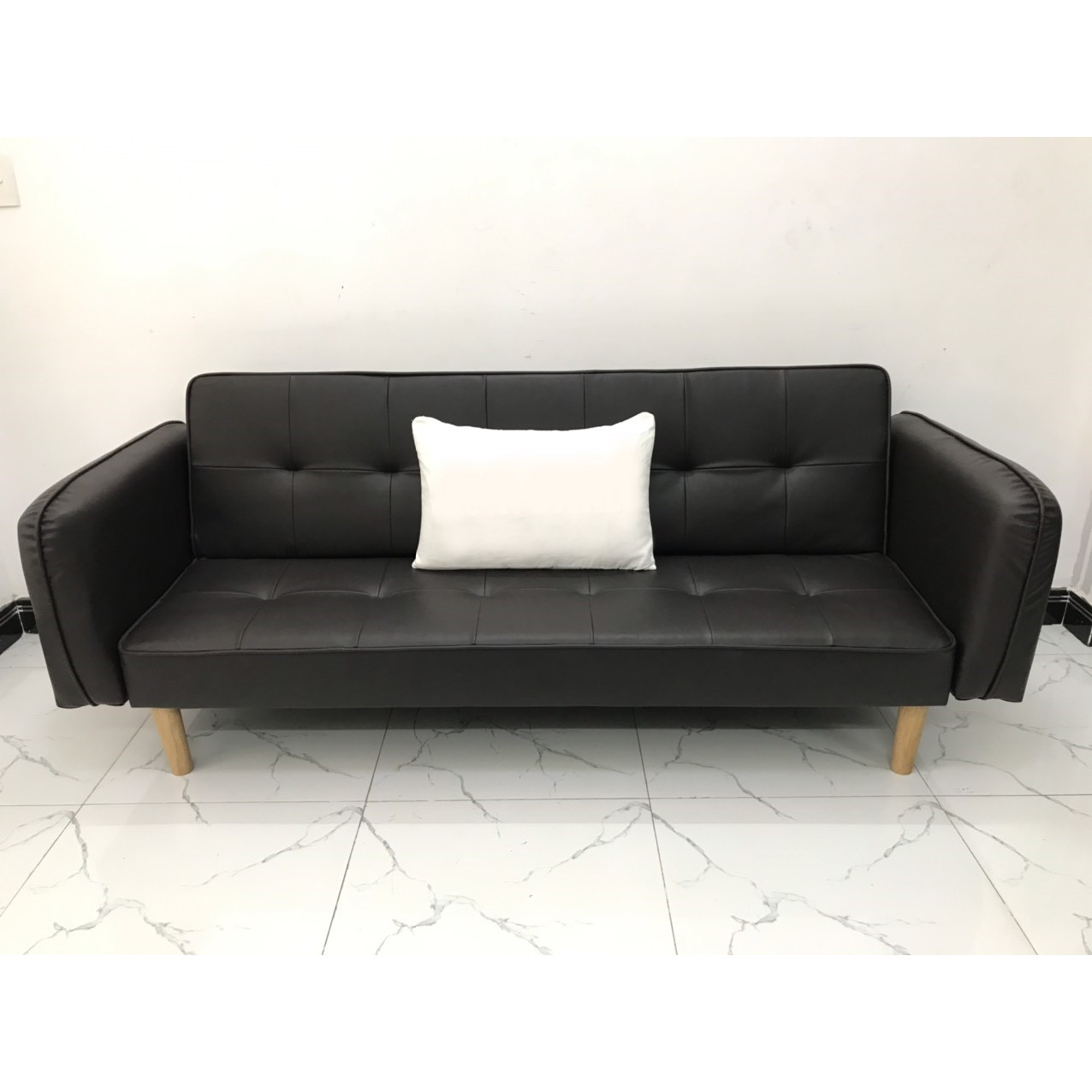 Ghế dài sofa bed tay vịn phòng khách sivali12 sopha