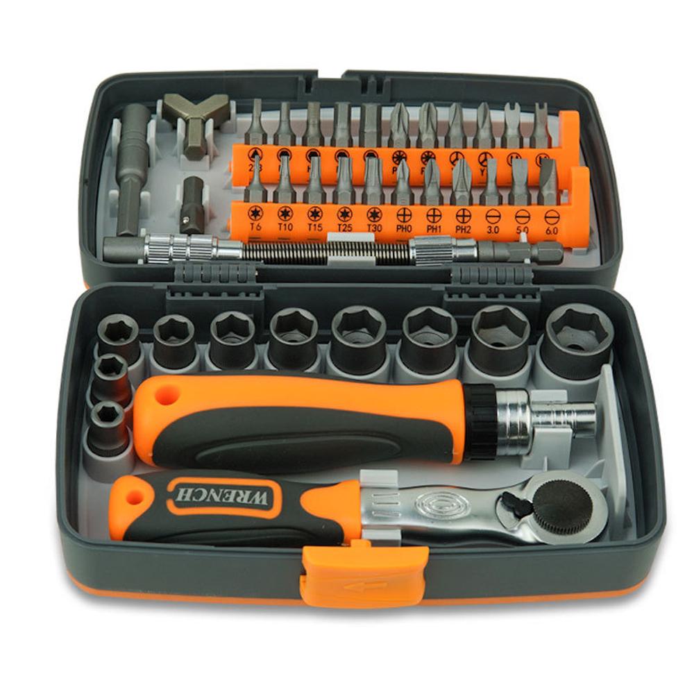 38 in 1 Household Labor Saving Ratchet Screwdriver Bit Set Multipurpose Tool Kit Hardware Tools Combination Wrenches