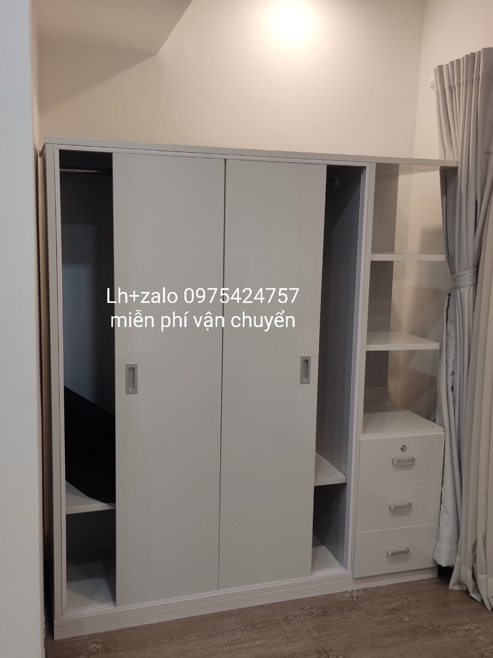 Tủ nhựa đài loan 3 cánh 1 kệ freeship