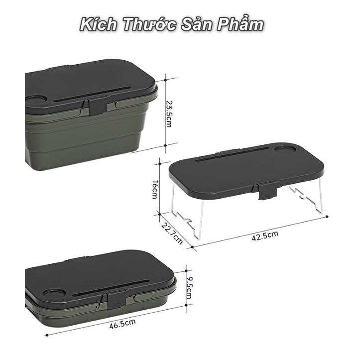 Giỏ đựng đa năng xếp gọn đi dã ngoại nhiều chức năng Storage Table Box ️HanruiOffical️