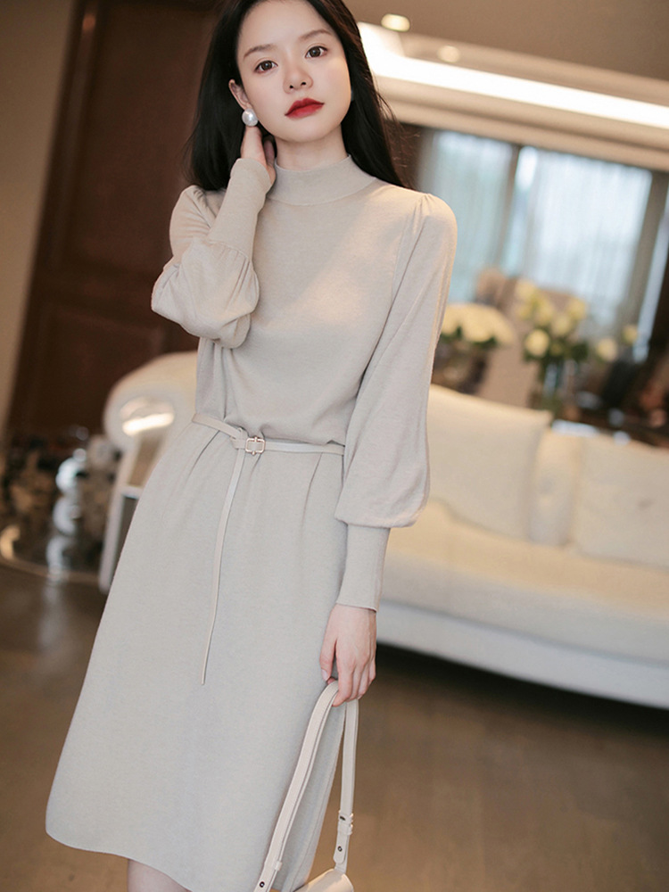 Váy thu đông phong cách Hàn Quốc mã TD01