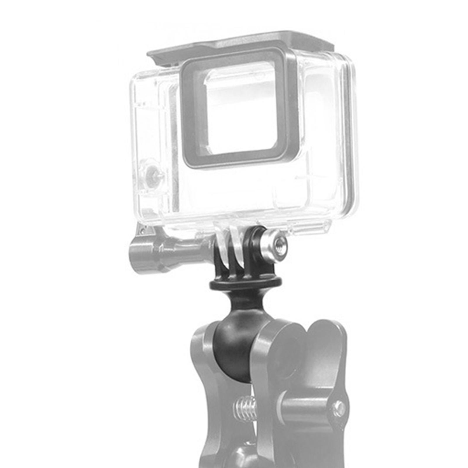 Ball Head Mount Adapter Accessory Sports Camera Durable 360 Degree Adjustment, Easy to Install ,Action Camera Ball Adapter