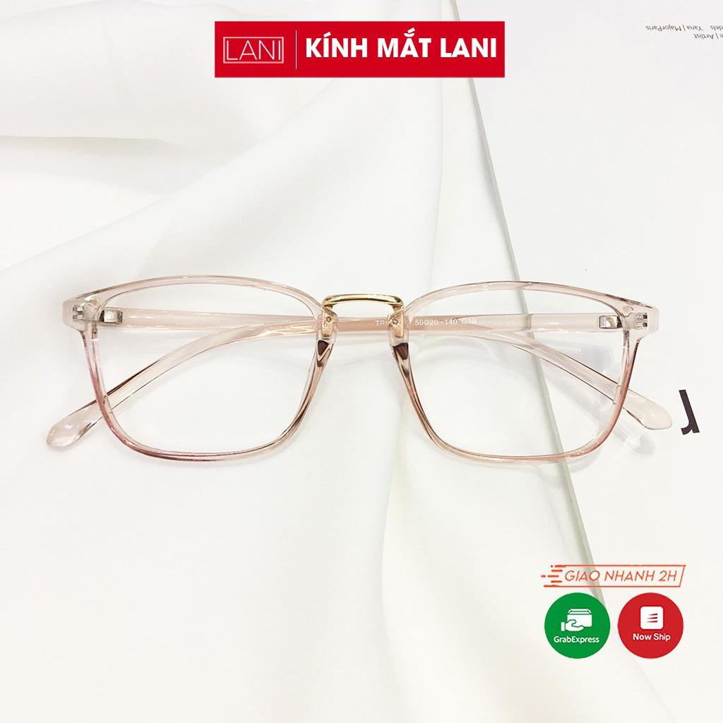 Gọng kính cận nam nữ nhựa dẻo siêu bền dáng mắt vuông nhiều màu LANI 210 - Lắp mắt cận có độ theo yêu cầu