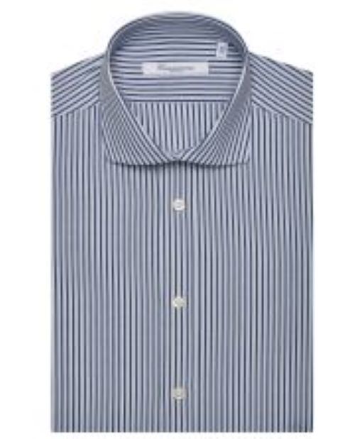 [Camicissima] Áo sơ mi nam tay ngắn kẻ sọc ( Fancy Slim FIt collection )