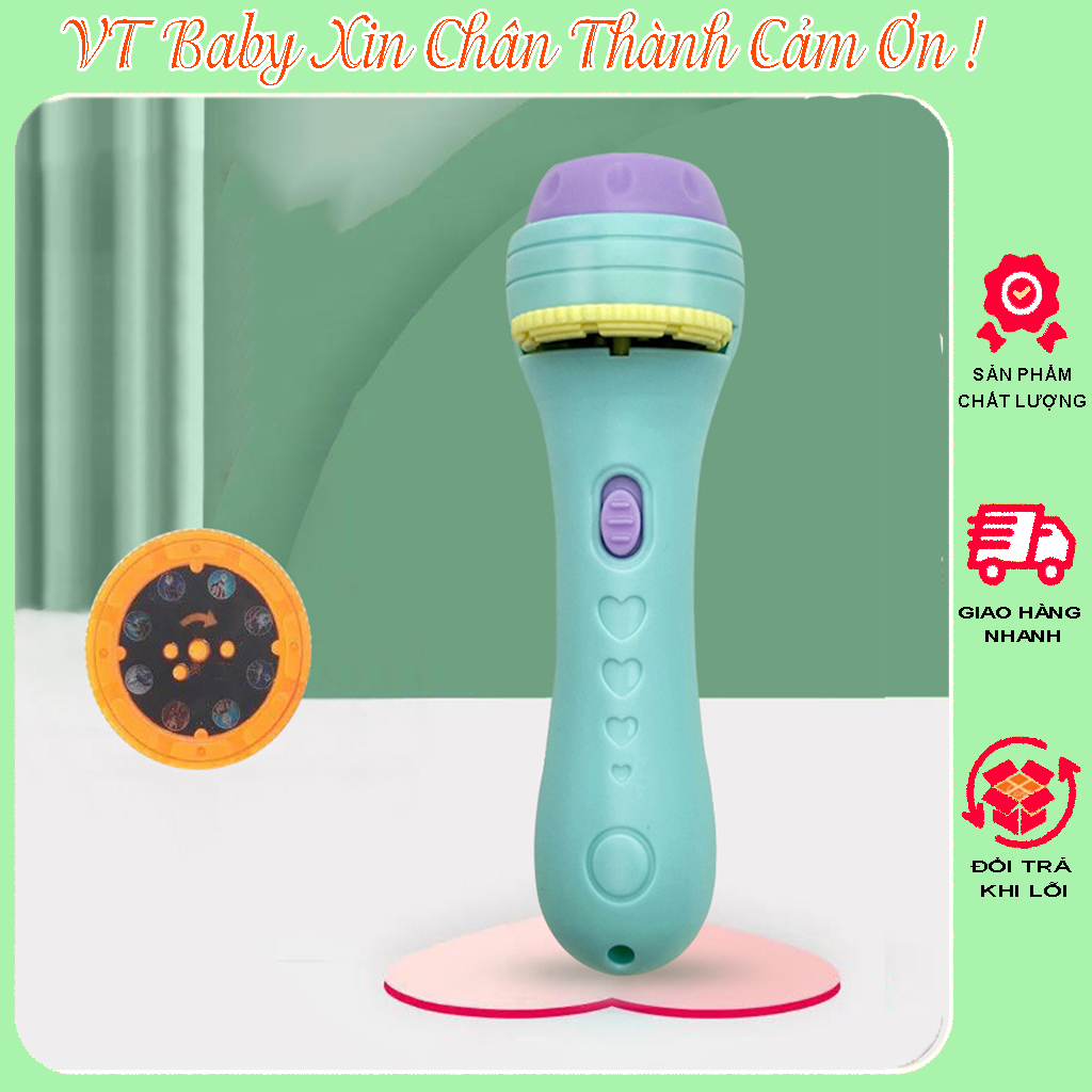 Đèn Pin Chiếu 80 Hình Ngộ Nghĩnh Cho Bé