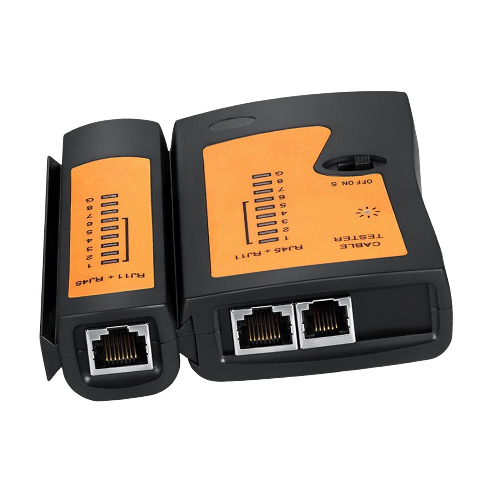 Durable Network Cable Tester for Shorts Opens Crossed Pairs Network Cable