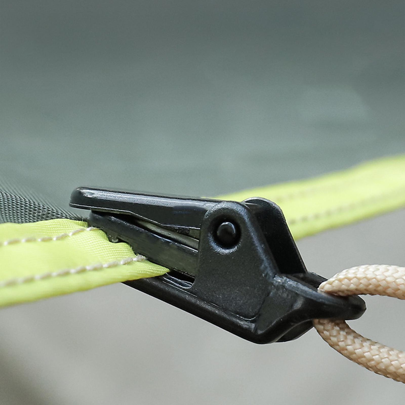 5x Camping Tent Clamps Tent Fastener Awning Canopy Buckle Lightweight Tarp Clip for Swimming Pool Covers Boat Cover Sunshades Tarpaulin