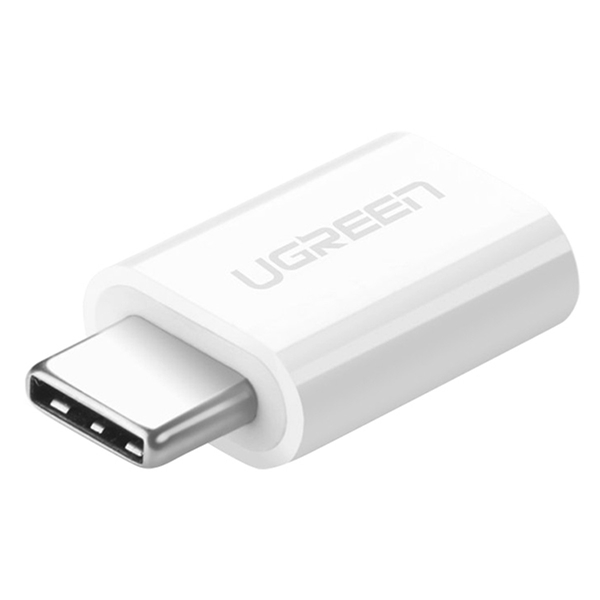 Cổng chuyển USB Type C to USB micro  Adapter ( trắng) Ugreen 30154 Hàng chính hãng