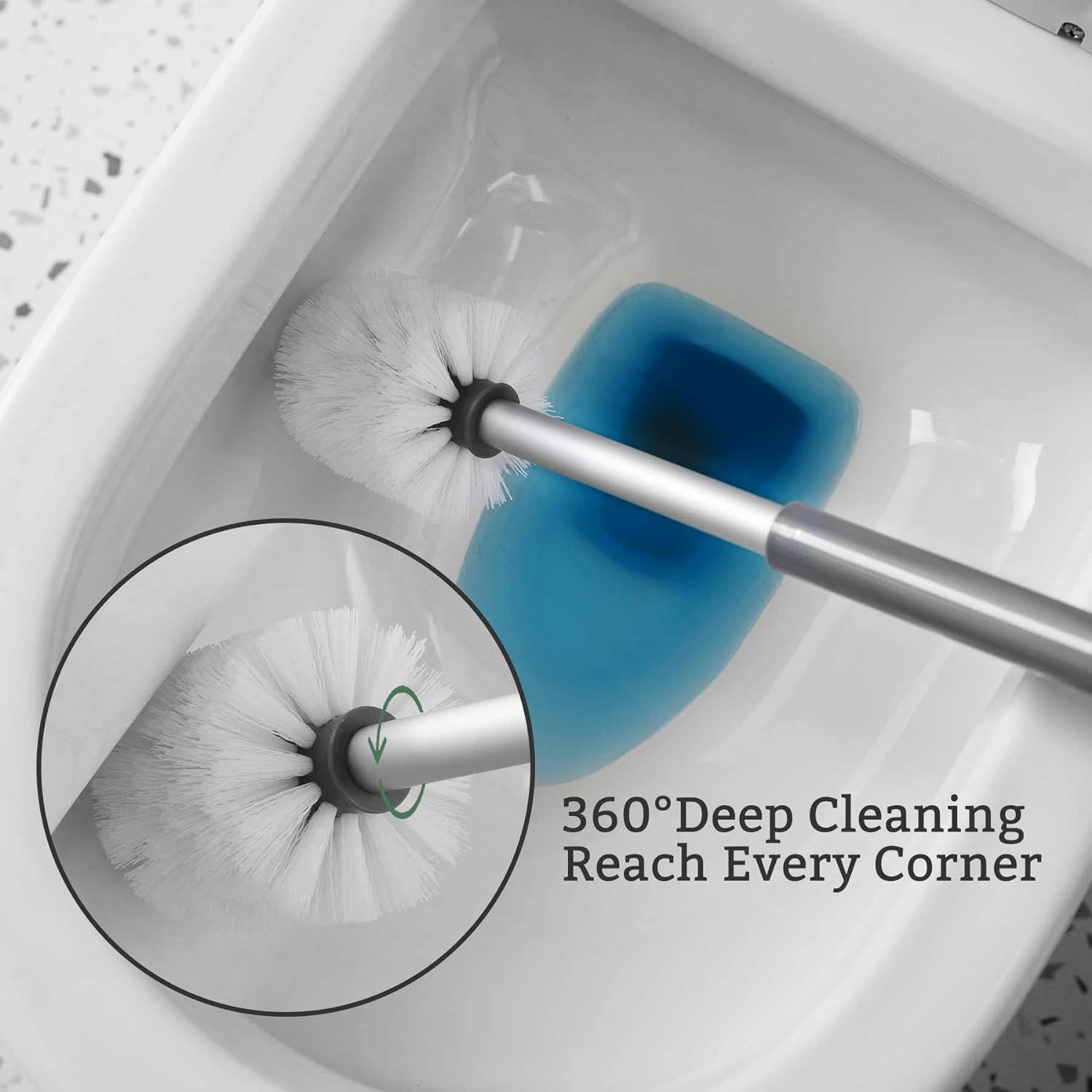 Nhà vệ sinh pít tông và kết hợp bàn chải, 2 trong 1 bàn chải nhà vệ sinh