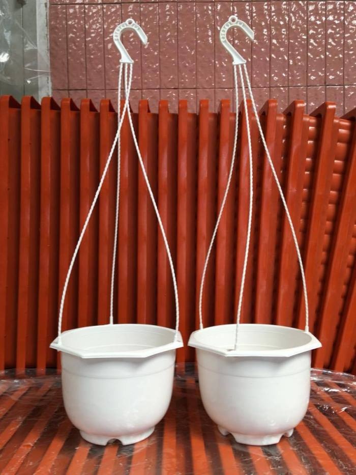 10 chậu nhựa treo trồng cây trang trí nhà cửa chuyên dụng, nhựa ABS trồng hoa ,trồng rau
