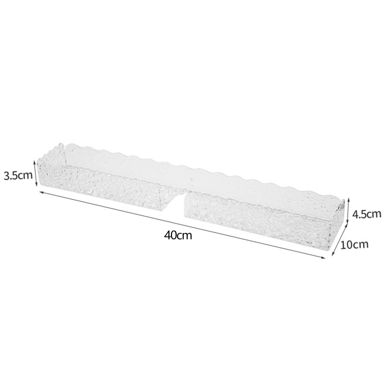 Shower Rack RV Dorm Living Shampoo Cosmetic Holder Acrylic Shower Shelf