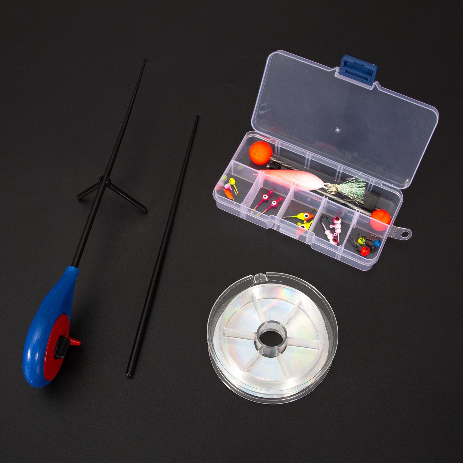 Ice Fishing Rod Set Portable Winter Fishing Hook Ice Fishing Rod Top Tip