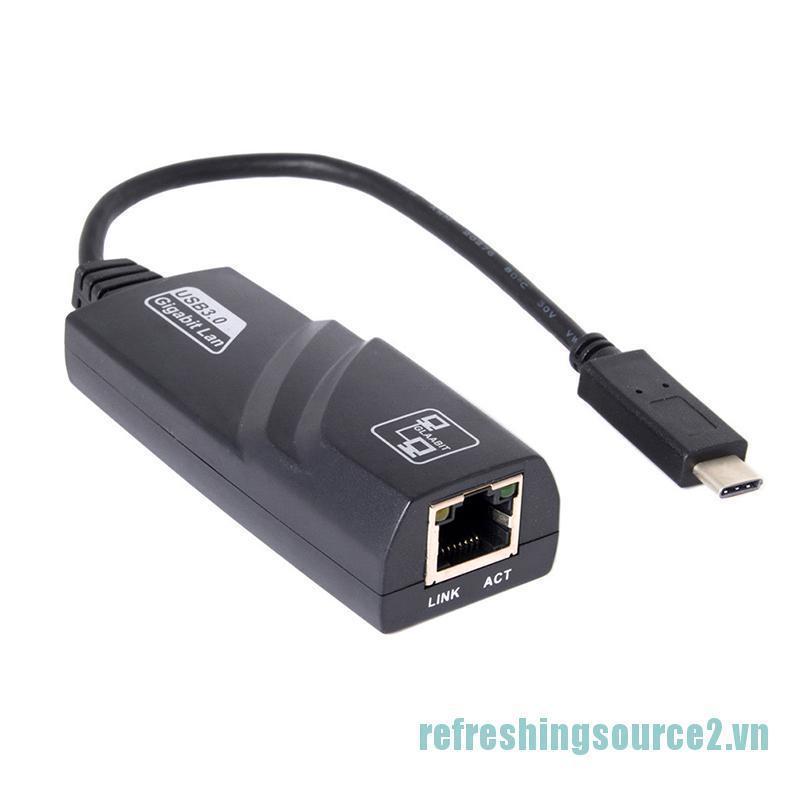Đầu Chuyển Đổi Cx 1000mbps Type-C Usb-C Sang Rj45 Gigabit Ethernet Lan Chất Lượng Cao
