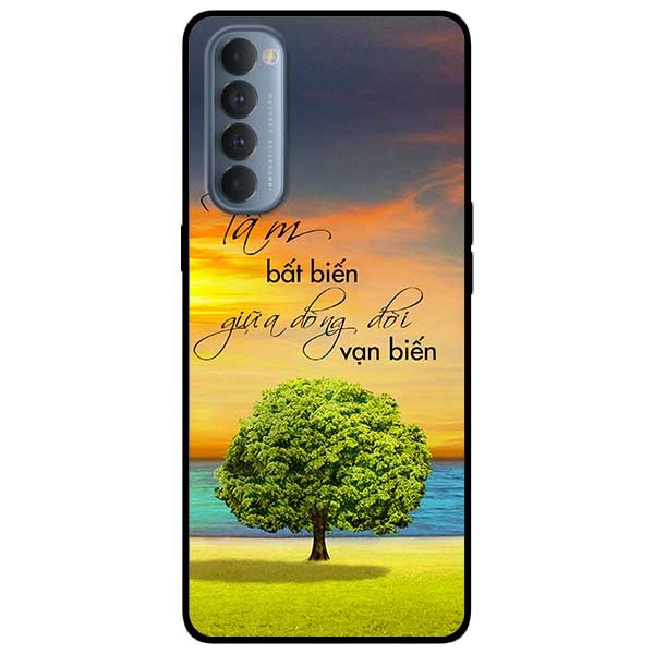 Ốp lưng dành cho Reno 4 Pro mẫu Tâm Bất Biến