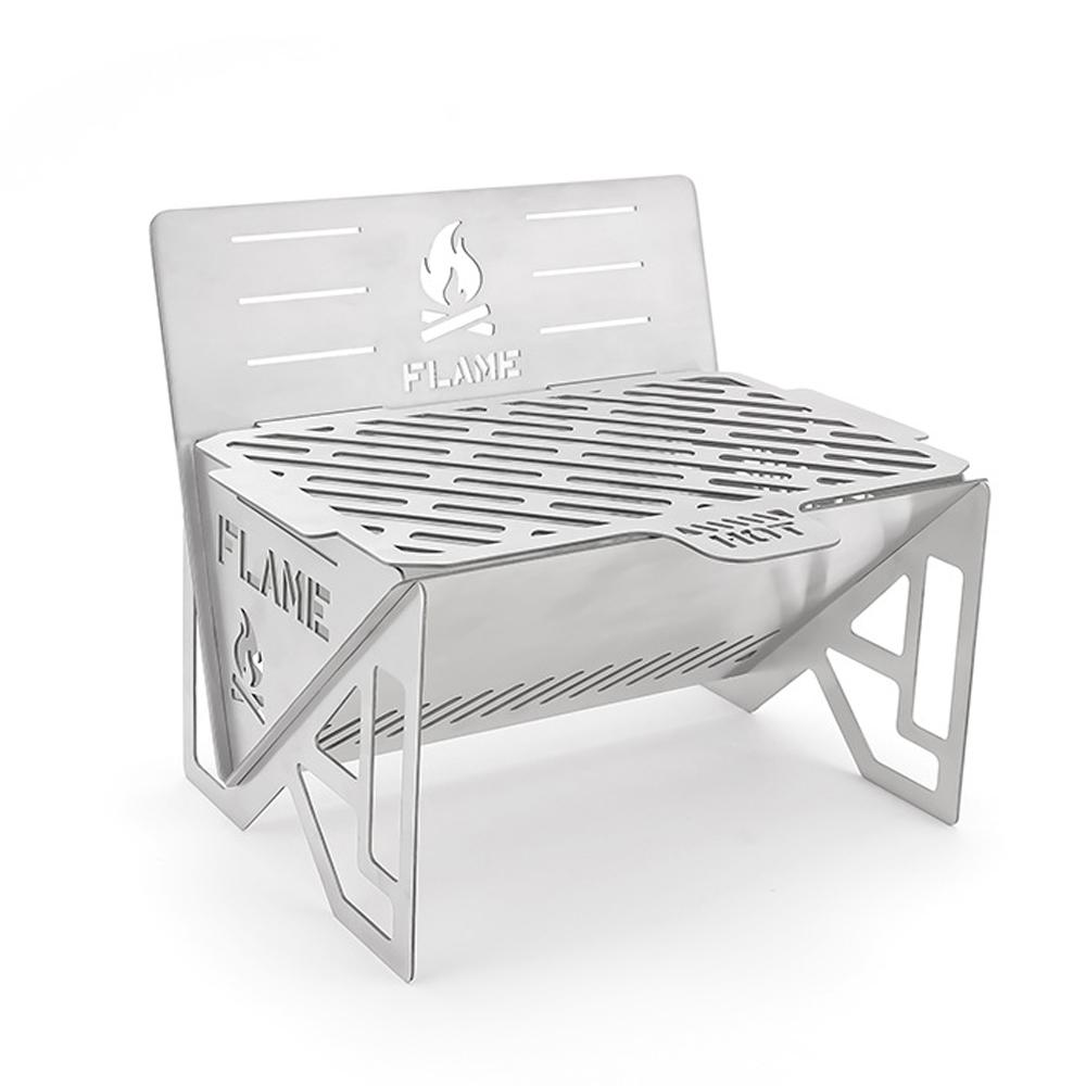 Bếp lò BBQ nấu ăn ngoài trời bằng thép không gỉ có thể tháo lắp được