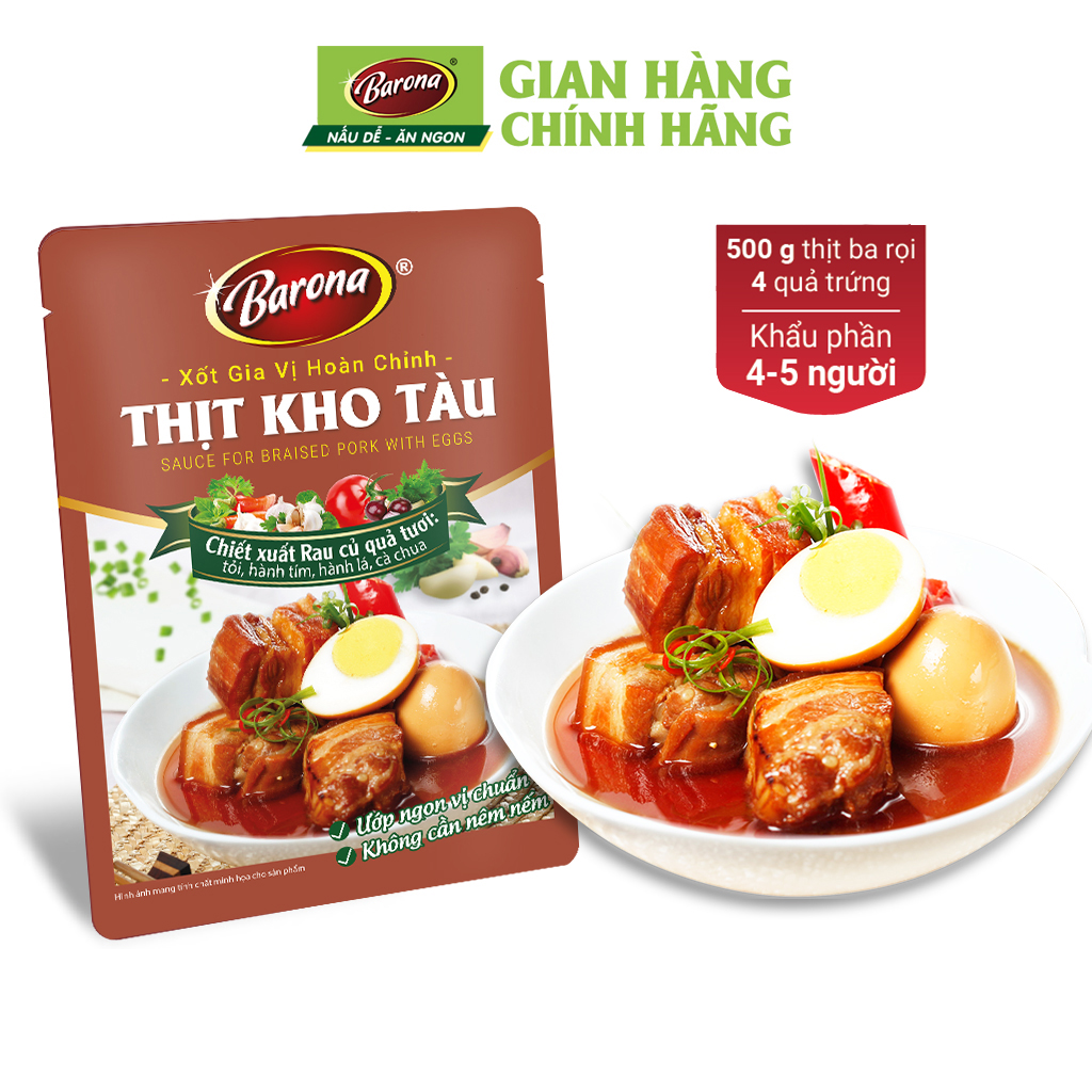 Combo 3 gói Xốt Gia Vị Hoàn Chỉnh - Thịt Kho Tàu 80g