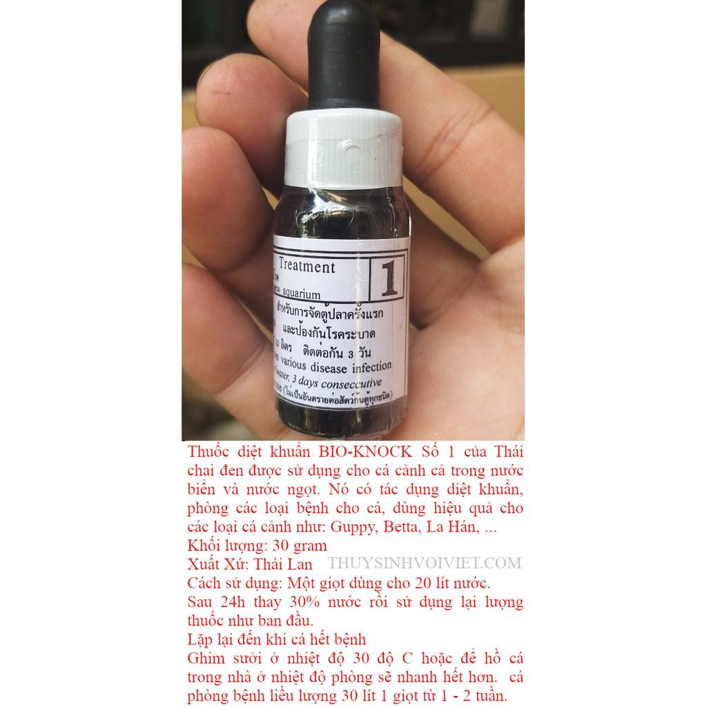 Bio knock số 1, 2, 3, 4 Thuốc trị bênh cá cảnh xuất xứ từ THÁI LAN