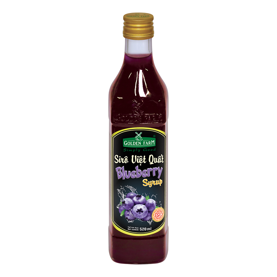Siro Việt Quất Tím Golden Farm 520ml