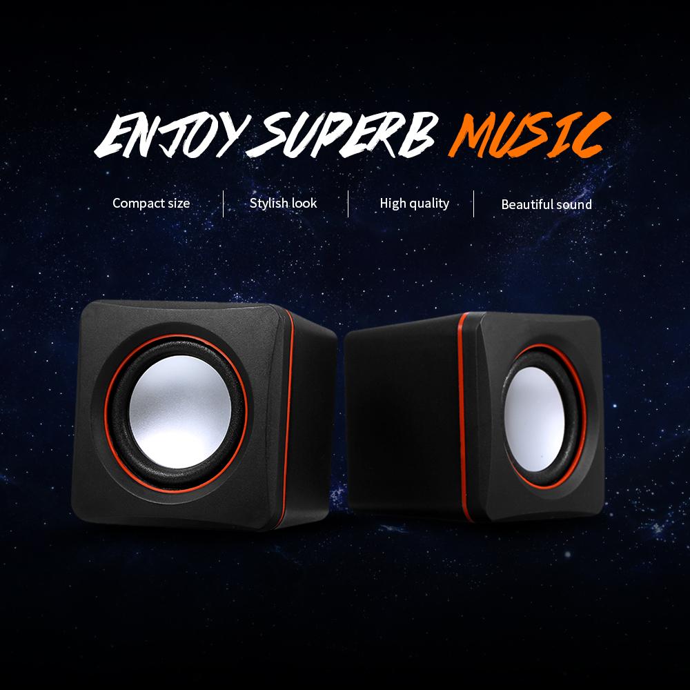Loa nghe nhạc mini có giắc cắm 3,5mm cho máy tính xách tay / MP3 / điện thoại thông minh