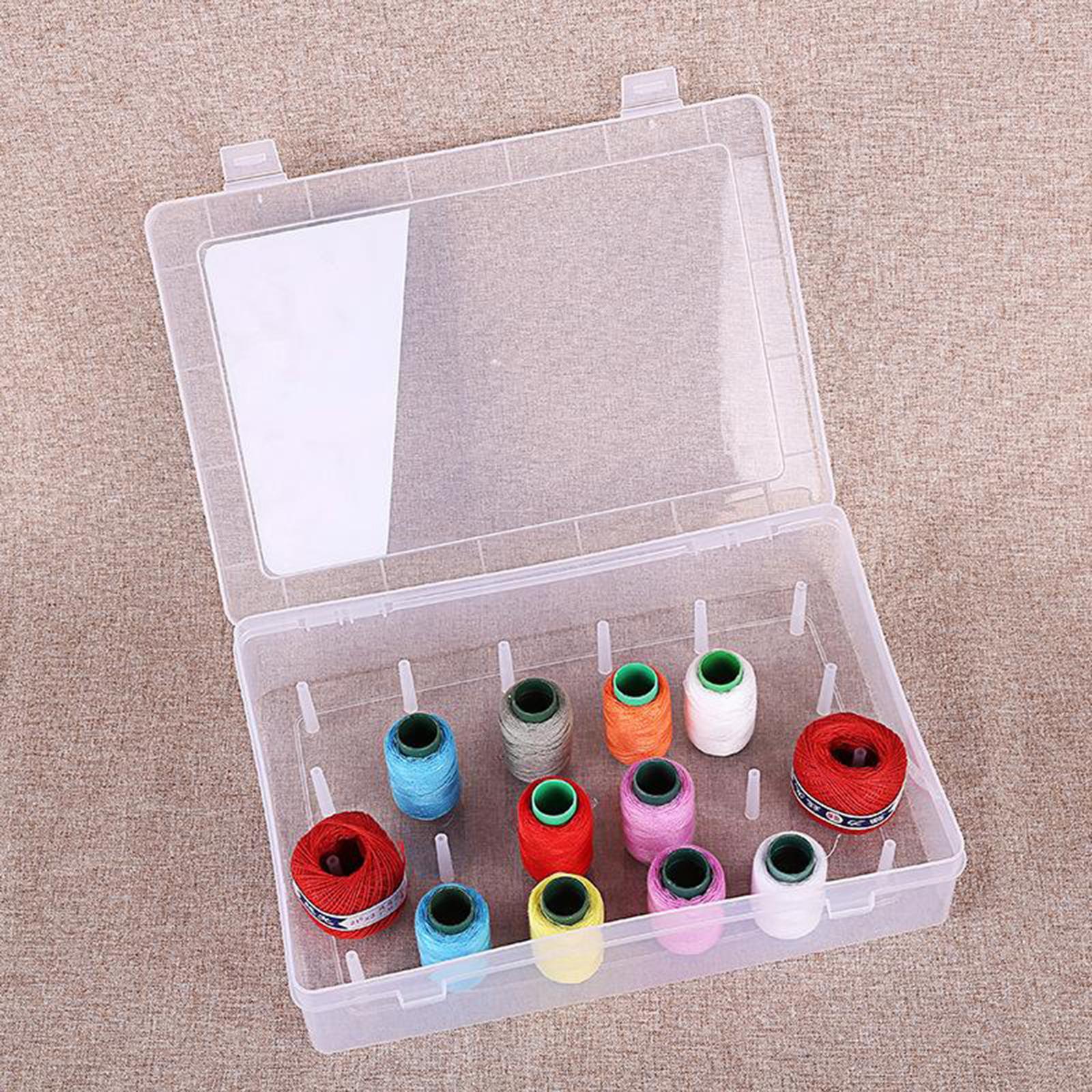 2pcs Embroidery Floss Thread Storage Organizer Box Sewing Thread Bobbins Holder