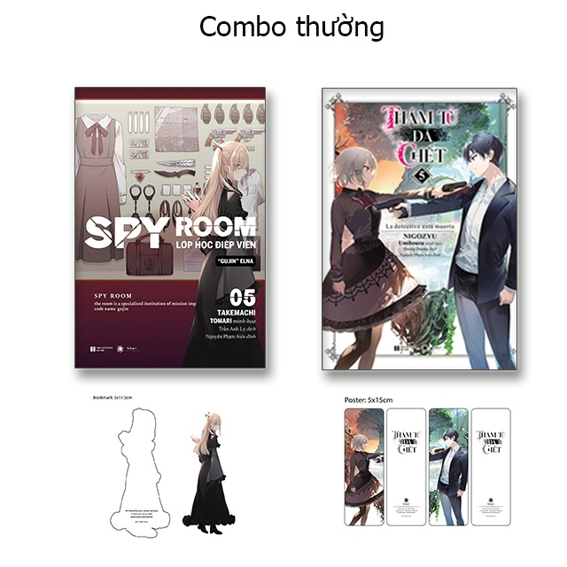 Combo Thám tử đã chết + Spy room 5 - Bản Quyền