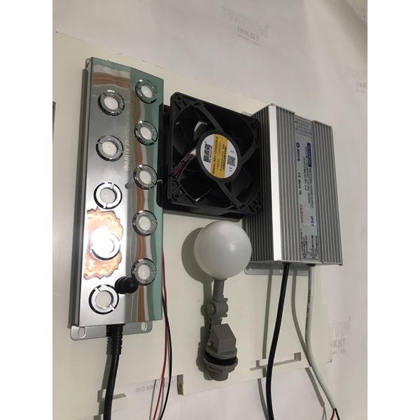 Bộ vỉ phun sương siêu âm + nguồn + quạt + phao