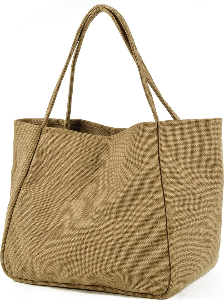 Túi Đeo Vai Unisex Bằng Cotton & Lanh Đơn Giản Thời Trang