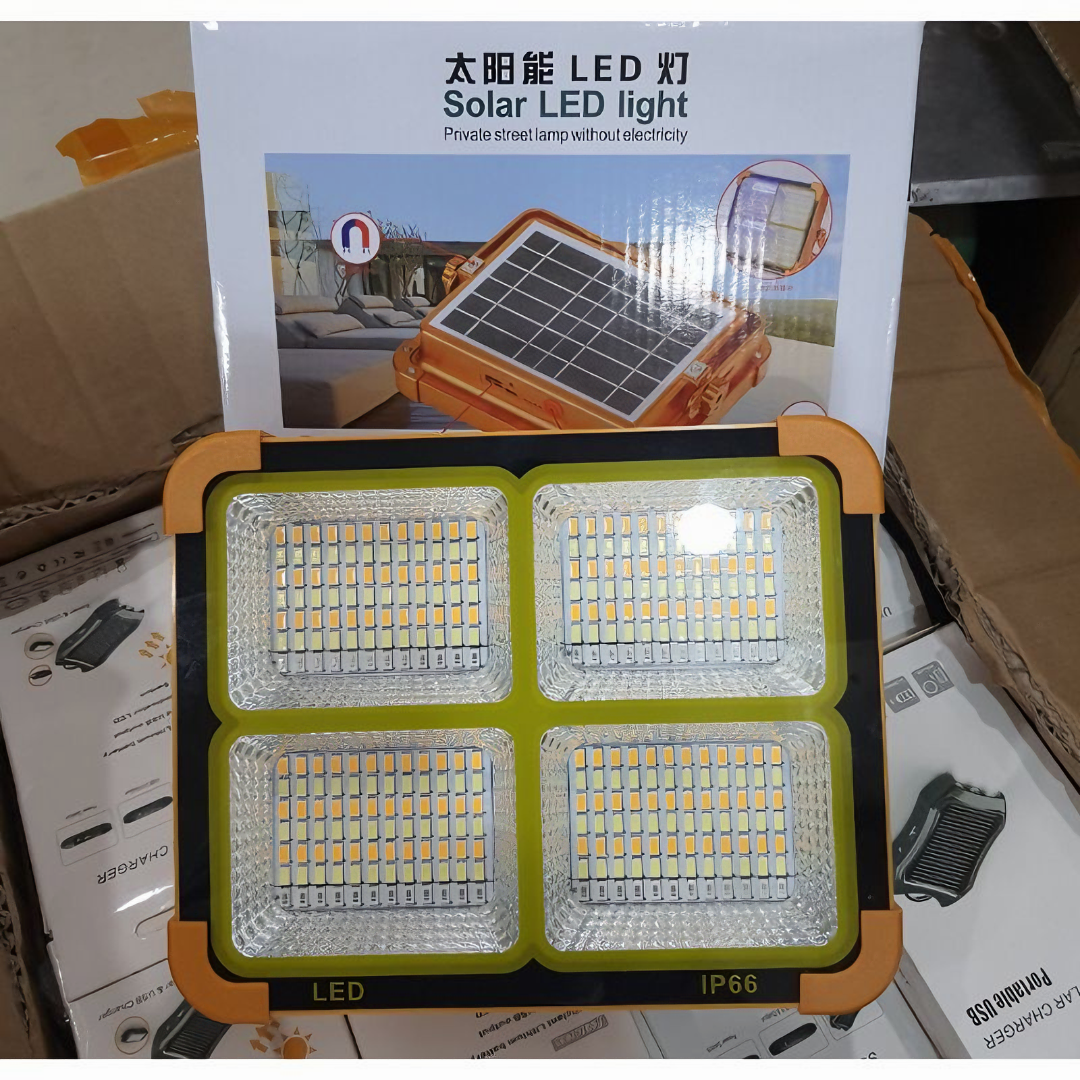 Đèn pha năng lượng mặt trời KG316 led siêu sáng và 5 chế độ có cổng Usb dùng làm sạc dự phòng, chống nước IP 100w- Hàng chính hãng