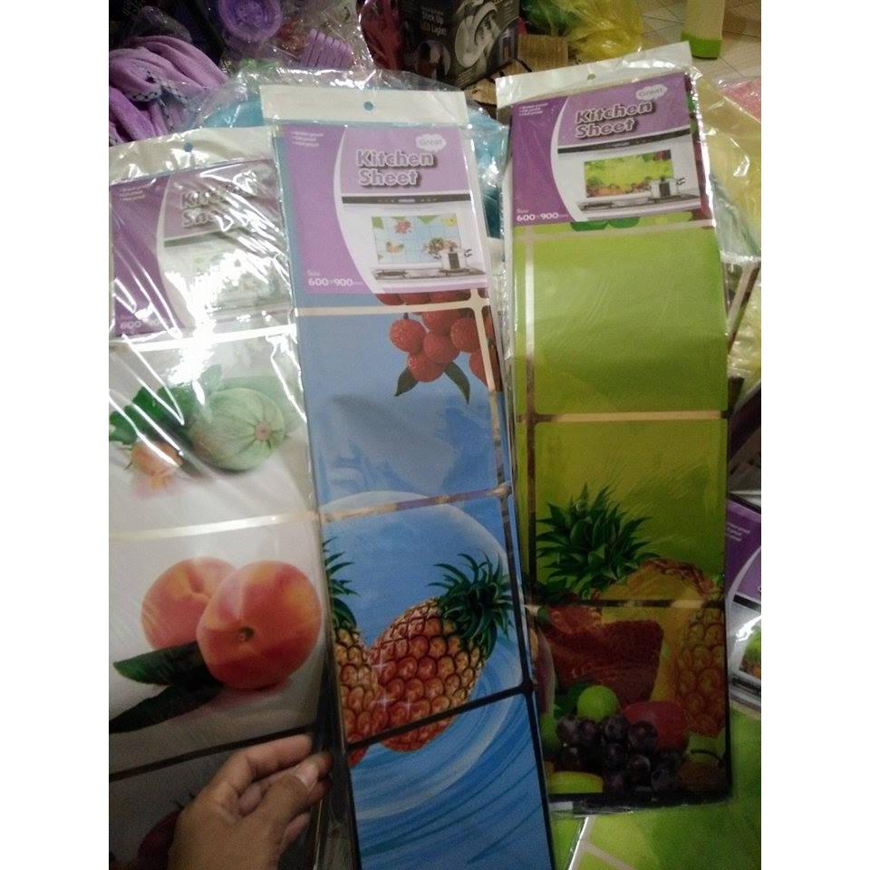 Dán bếp hình hoa quả/ củ quả 60x90