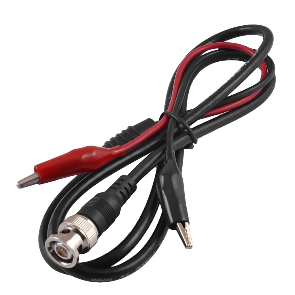 Heavy Duty Auto Test Lead 1m BNC to Banana Adapter Cable 2 Alligator Clips