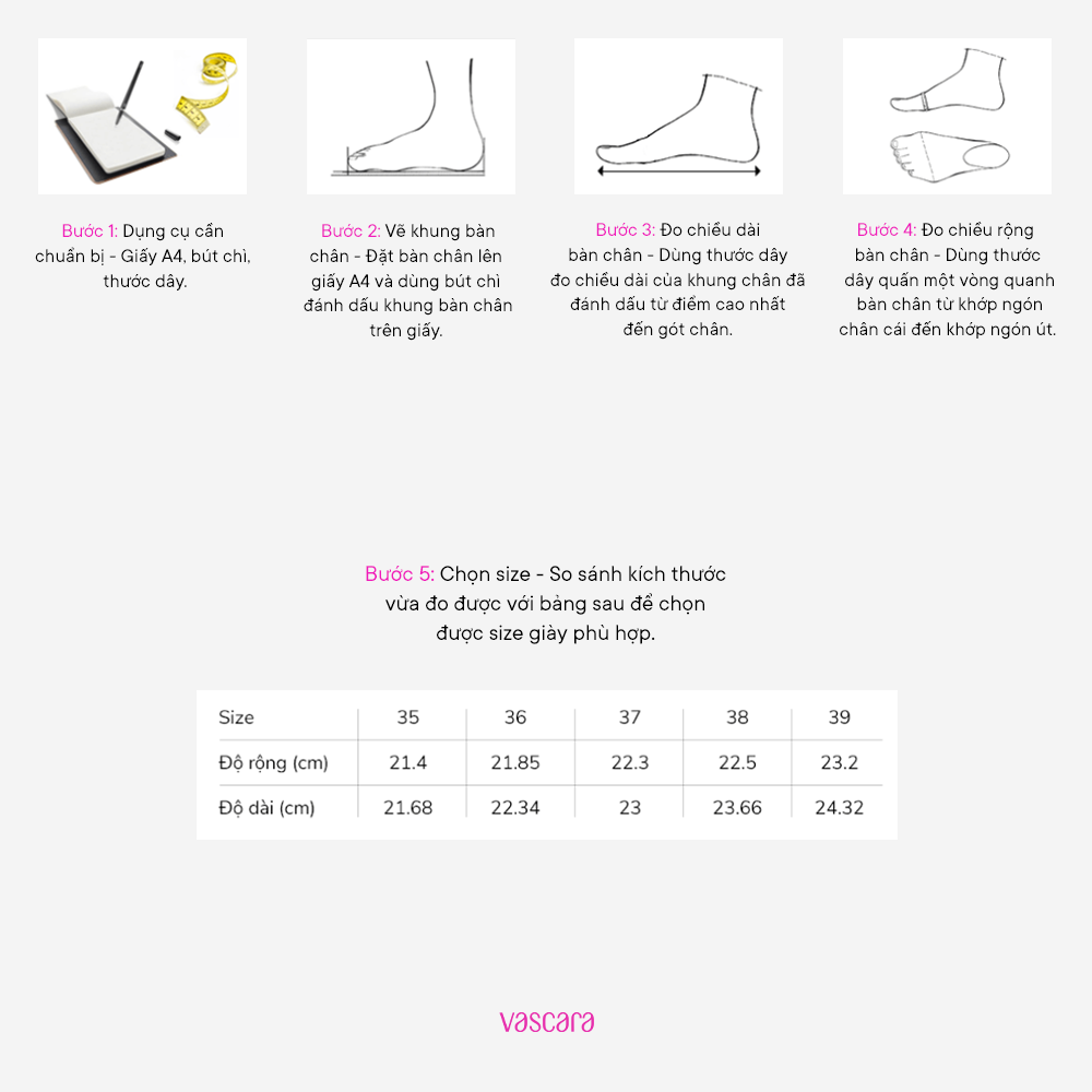 Vascara Giày Slingback Bít Mũi Nhọn - BMN 0558