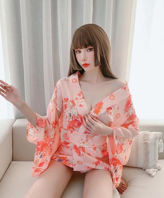 Set váy ngủ cosplay kimono